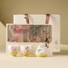 Tetera de Cerámica con Margaritas de Primavera Pintadas a Mano del Fabricante, Caja de Regalo de Juego de Té de Alto Valor, Regalo de Cumpleaños para Niñas, Recuerdo de Boda