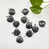 Pendente Coração de Pêssego de Pedra Natural Transfronteiriço Colar de Quartzo Rosa Ágata Acessórios de Joias DIY Pedra de Energia Yoga Atacado Fabricante