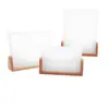 Nuevo producto marco de fotos acrílico de transferencia térmica marco de fotos acrílico de sublimación térmica base de madera en forma de U acrílico en blanco impresión DIY