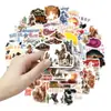 50 Piezas de Pegatinas Retro de Cowboy del Oeste Culturales y Creativas para Diarios, Maletas, Cuadernos y Decoraciones de Refrigerador