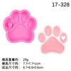 DIY cola de gota de espelho pata de urso amor chaveiro pingente molde de silicone forma de amor molde de açúcar chocolate