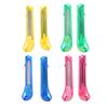 Cuchilla Clásica Pequeña de Uso General Oficina Multiusos Cuchillo para Papel Procesamiento Personalización 12 Piezas Cuatro Colores Un Colgador de Plástico