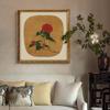 Pintura Decorativa de Entrada para Sala de Estar Camelia Retro Francesa Nuevo Estilo Chinoiserie Estilo Chino Restaurante Estudio Flor Roja Pintura Colgante