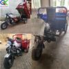 Triciclo de motocicleta a gasolina veículo agrícola de tração para transporte de grãos canteiro de obras concreto cimento caminhão basculante de baixa velocidade