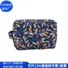 Bolsa de Cosméticos de Algodón Poliéster RPET Transfronteriza, Bolsa de Almacenamiento de Algodón Plegado RPET Tendencia Nacional, Neceser Japonés y Coreano, Fábrica Personalizada
