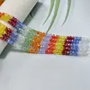 Rueda de Cuentas de Cristal de Colores Deslumbrantes Imitación Swarovski Cuentas para Hilo Cuentas Sueltas para Joyería DIY Accesorios de Joyería Cuentas Planas Venta al por Mayor