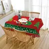 Mantel navideño más vendido en Amazon transfronterizo, con estampados de alta definición de Papá Noel, regalos y decoraciones festivas
