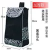 Carrito de compras, carrito de compras de doble capa, carrito con bolsa de tela, carrito de mano, bolsa grande impermeable de Oxford