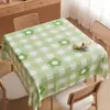 Mantel Cuadrado Impermeable a Prueba de Aceite Lavable Resistente al Calor Estilo Ins Mantel Cuadrado para Mesa de Comedor Cubierta de Mesa de Café de PVC Modelo Nuevo 2025
