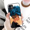 Funda para iPhone15 Chica Negra para Apple X Transfronteriza Funda para Teléfono Chica Negra Teléfono Móvil
