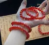 Pulseira de Contas de Abóbora de Seda Dourada Natural Jade Jade Colorido Cristal Multi-Tesouro Pulseira de Ágata Feminina