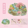 Adesivos Estéreo 3D Criativos Cena Desenho Animado Miniatura Cena Animal de Estimação Cabine Transparente Manual de Descompressão Adesivos