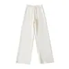 Cárdigan Sudadera de Forro Polar con Capucha, Top de Punto Ajustado, Pantalones de Punto de Pierna Ancha, Pantalones Fluidos Rectos Largos hasta el Suelo