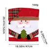 Nueva Funda de Silla Navideña Decoración Navideña Funda de Silla de Muñeco Adornos Decorativos Europeos y Americanos Funda de Silla para el Hogar Funda de Taburete