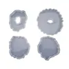 Molde de Resina de Cristal DIY Papoula Onda Irregular Base para Copo Molde de Exibição Molde Decorativo de Silicone