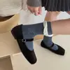 Calcetines frescos y dulces para mujer, calcetines japoneses dulces florales de media pantorrilla, encaje de puño de burbuja coreano, calcetines holgados de lunares pequeños estilo Ins