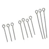 Agujas de Acero Inoxidable Galvanizado en Forma de 9, Agujas en Forma de T, Agujas de Cabeza Redonda, Materiales para Pulseras y Aretes, Agujas para Enhebrar Hecho a Mano DIY, Accesorios para Joyería
