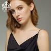 Mejor Vendido en Amazon Collar Sencillo de Hilo de Pescar Invisible con Cuentas Cruzadas Moda Europea y Americana Fábrica Outlet
