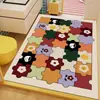 Tapete de piso estilo dopamina de dibujos animados, alfombra absorbente de agua de secado rápido para baño, felpudo para entrada de casa, alfombrilla resistente a la suciedad
