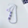 Cordão de Celular com Miçangas em Formato de Coração Estilo Ins para Mulheres, Corrente Anti-Perda de Alta Qualidade, Pulseira de Pulso para Celular de Casal
