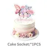 Decoraciones para fiesta de cumpleaños de mariposas rosas, fondo de forma irregular, banderines de cuerda, decoraciones colgantes en espiral, globos, adornos para pastel y arreglos