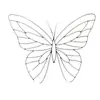 Flor de Celebridad de Internet Mariposa Floral Esqueleto DIY Rosa Avanzado Día de San Valentín Tarjeta Fotográfica Arreglo Nuevo Romántico