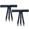 Fornecimento transfronteiriço clipe de camisa masculina antiderrapante Garter material de nylon em estoque YFS-J-Preto