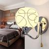 Lámpara de pared LED, lámpara de noche, moderna, sencilla y creativa, lámpara de pared para dormitorio, sala de estar, balcón, pasillo, escalera, lámpara de pared colgante.