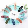 Pinza para Flequillo Versátil de Color Caramelo Coreana al por Mayor Clip de Pato de Color Sólido Simple Tendencia para Cabello Suelto Venta Directa Nuevo Estilo