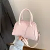 Bolso de Bowling de Alta Apariencia Estilo Coreano de Moda para Mujer, Nuevo Bolso Cruzado de Hombro Casual Primavera 2026