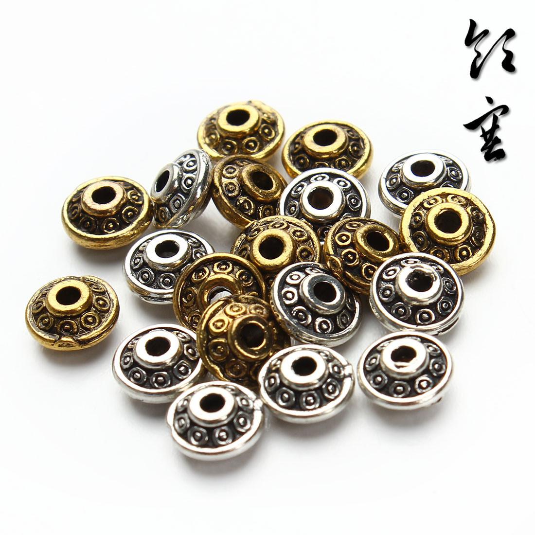 F2847A 合金隔珠,6.5x3.5mm,内孔1.3mm,