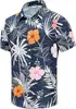 2026 Moda Europea y Americana Transfronteriza Nueva Tendencia Camisa Floral Impresa en 3D Hawaiana de Playa Casual Camisa de Manga Corta para Hombre