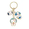Llavero de Dibujos Animados Lindo y Colorido para Niñas, Gato, Unicornio, Encanto de Aleación de Esmalte Arcoíris, Exquisito Accesorio para Pulsera