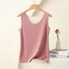 Colete Térmico Sem Marcas Feminino Forrado com Fleece Espesso Top com Alça Interna Base Outono e Inverno