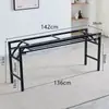 Estrutura de Mesa Dobrável, Suporte de Mesa Longa, Estrutura de Ferro de Camada Dupla/Camada Única, Pernas de Mesa, Pernas de Estrutura de Mesa Dobrável em Ferro Artístico com Travessas