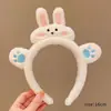 Diadema de felpa para otoño e invierno, linda diadema para lavarse la cara, orejas de gato para mujer, cueva para el cabello, divertida banda para el cabello para niños, accesorios para el cabello, tocado al por mayor