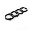 Adecuado para Audi logo de cuatro aros Q3Q5 logo de malla chino A5A6A4L logo frontal RS3 modificado logo trasero de cola logo delantero y trasero de coche Audi