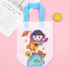 Bolsa de Grafitis No Tejida Bolsa de Clasificación de Basura DIY Material para Bolso de Mano de Producción Pintado a Mano para Niños