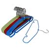 Percha de plástico engrosado, percha de color antideslizante, percha de ropa húmeda y seca de doble uso, percha de soporte para ropa del hogar, percha de perforación con viga inferior