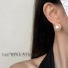 Pendientes de Perla de Vidrio Retro Franceses Vintage de Alta Calidad Lujo Accesible Pendientes de Gama Alta Pendientes Elegantes de Lujo Accesible para Mujer