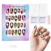 24 Peças de Unhas Postiças Usáveis para Adultos Produtos Acabados Transfronteiriços Patches de Manicure de Alta Qualidade Manicure Amêndoa Removível Atacado