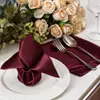 Servilleta de Tela Satinada, Decoración de Mesa Lujosa, Boda, Venta al por Mayor Transfronteriza, Servilleta Específica para Hotel, Navidad