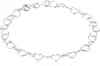 Europa y Estados Unidos tobillera de amor hueco transfronterizo cadena de durazno cadena simple lisa personalidad temperamento joyería para el pie de mujer venta al por mayor
