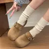 Zapatos Birkenstock de cuero genuino de cobertura total para mujer, nuevo modelo de otoño 2026, sin cordones, suela blanda, zapatos cómodos y no cansados para mujer