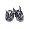Pendientes Asimétricos de Bebé Demonio Diablo Boom Geniales para Club Bar Hombres y Mujeres Pendientes de Máscara de Demonio