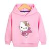 Suéter con capucha para niña KT Cat, otoño 2022, primavera y otoño, nueva ropa para niños, top informal para niña, abrigo para niña