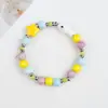 Pulseira Cerâmica Jingdezhen Cor Dopamina Antiga Contas Tecida à Mão Presente Original Nova Pulseira Chinesa para Mulheres