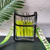 Bolsa para tijeras láser transparente plegable, hecha en fábrica, bolsa para cortar el pelo, bolso cruzado, riñonera, kit de peluquería