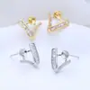 Accesorios para Pendientes de Perla con Aguja de Plata S925, Circonita Cúbica de Forma T de Alta Gama, Pendientes Elegantes y Únicos al por Mayor