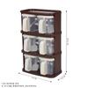 Caja de Almacenamiento de Empaques de Condimentos para el Hogar Tarro de Condimentos de Gran Capacidad para Cocina Caja de Condimentos Portátil Apilable Caja de Condimentos Multi-Compartimentos